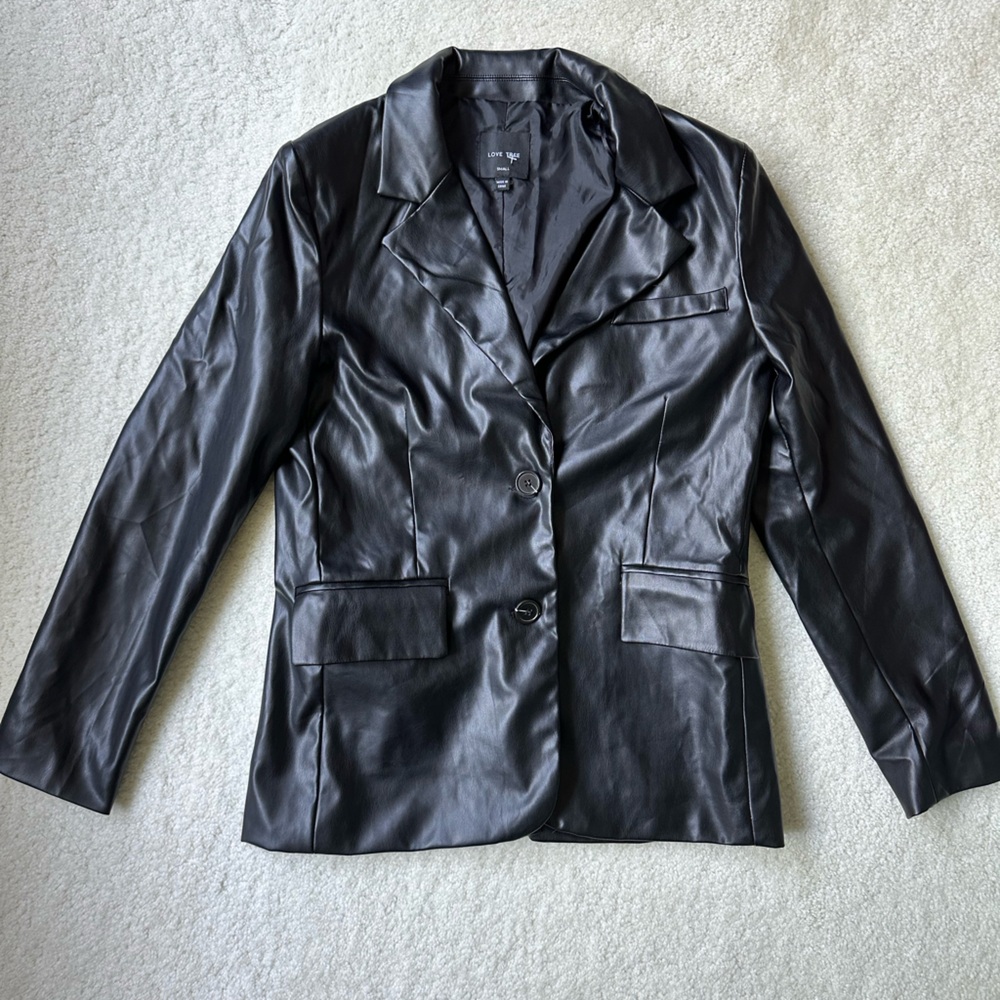 Faux Leather Jacket